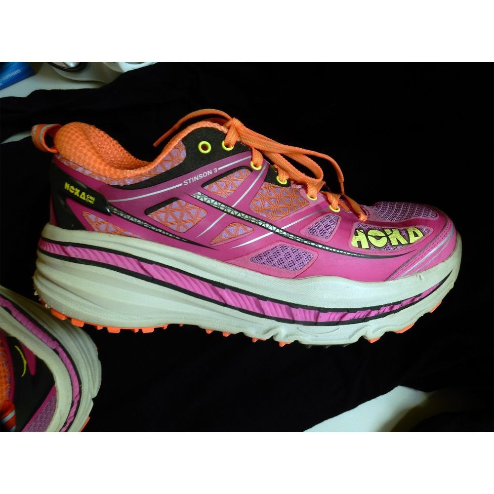 Hoka Stinson 3 ATR trail running athletic shoes womens size 8 Excellent